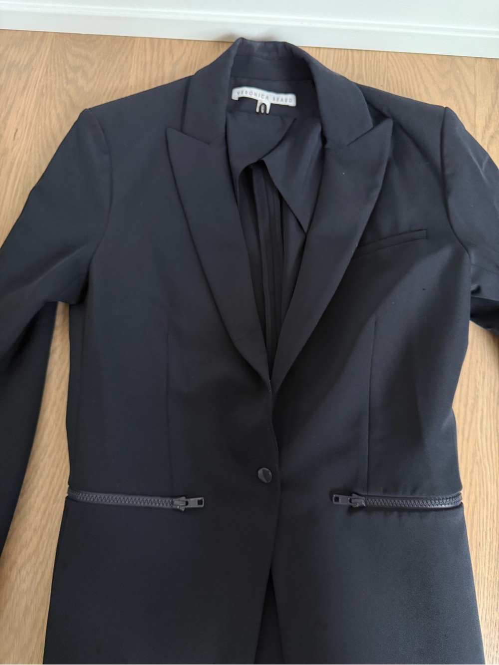 Veronica Beard Women's Navy Scuba Blazer